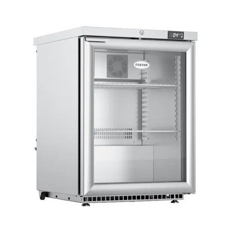 Foster HR150G/13-174 Single Glass Door Undercounter Cabinet Display Refrigerator, 150 Litres
