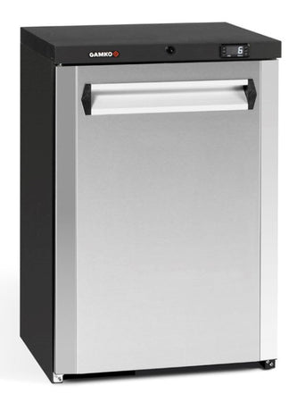 Gamko MG3/150LCS Maxiglass Left Hand Hinged Stainless Steel Front Single Door Undercounter Bottle Cooler, 150 Litres