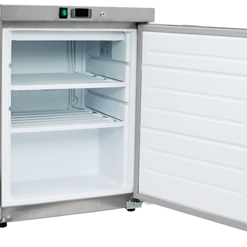Sterling Pro Cobus SPF200S Single Door Stainless Steel Undercounter Freezer, 140 Litres