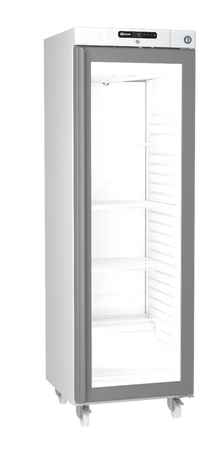 Hoshizaki Compact KG420L C DR G U Glass Single Door White Upright Display Refrigerator, 343 Litres