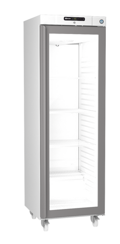 Hoshizaki Compact KG420L C DR G U Glass Single Door White Upright Display Refrigerator, 343 Litres