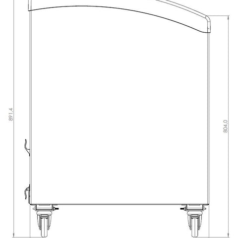 Sterling Pro Green SPC461GC Glass Sliding Lid Chest Freezer, 461 Litres