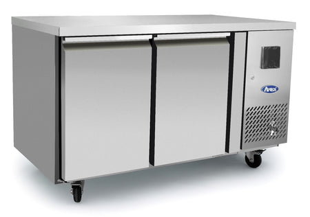 Atosa EPF3462HD 2 Door Heavy Duty Preparation Counter Freezer, 280 Litres