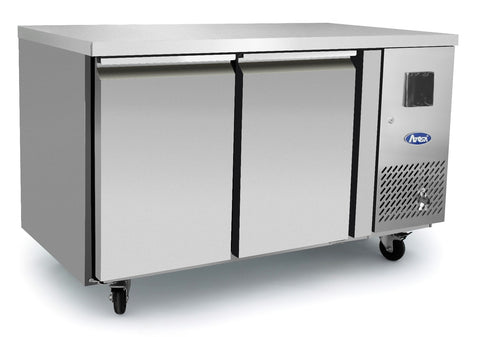 Atosa EPF3462HD 2 Door Heavy Duty Preparation Counter Freezer, 280 Litres