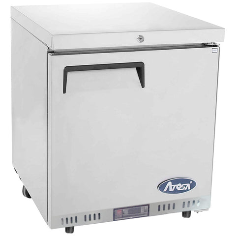 Atosa MBC24F Single Door Stainless Steel Undercounter Freezer, 145 Litres