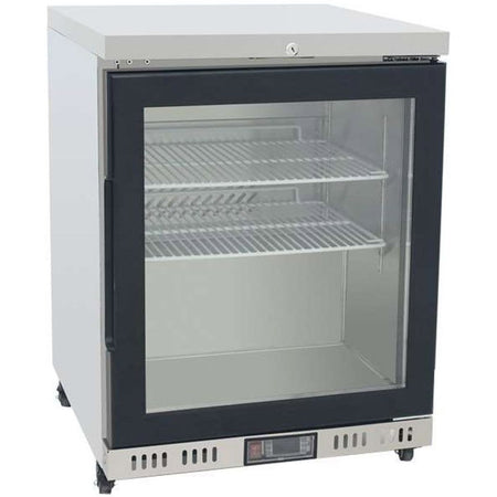 Atosa MBC24G Glass Single Door Undercounter Fridge, 145 Litres