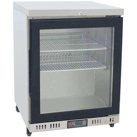 Atosa MBC24G Glass Single Door Undercounter Fridge, 145 Litres