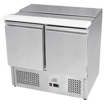 Ice-A-Cool ICE3800GR 2 Door Refrigerated Saladette Preparation Counter, 300 Litres