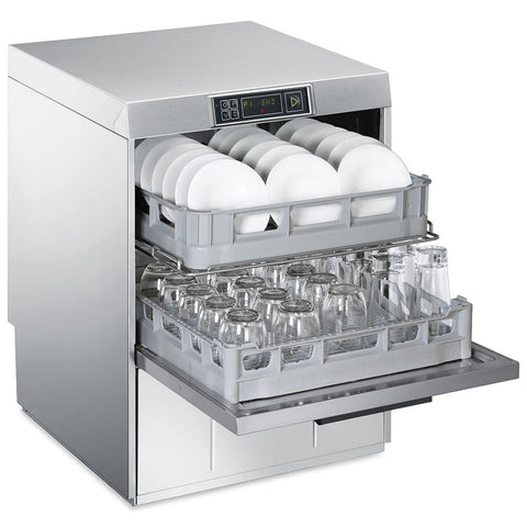 Smeg SPD512UK Undercounter Twin Basket Dishwasher 2 x 500 x 500mm Basket