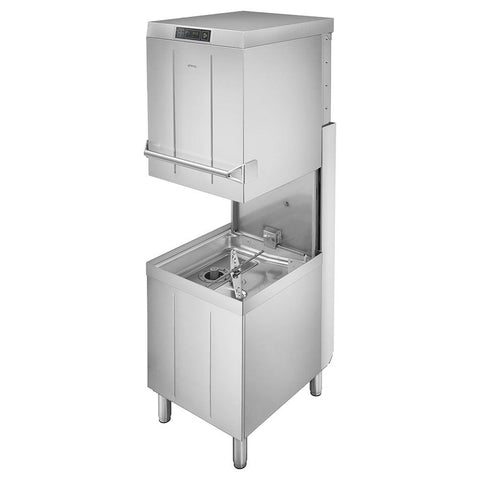Smeg HTY511DSH Hood Type Dishwasher 500 x 500mm Basket + Built in Softener