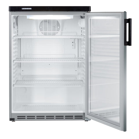 Liebherr FKvesf 1803 6.3 cuft Glass Single Door Undercounter Display Chiller, 171 Litres