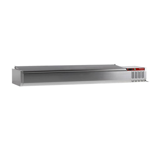 Diamond SY200/CC-R6 Stainless Steel Topping Unit with Stainless Steel Lid, 9 x 1/3 GN