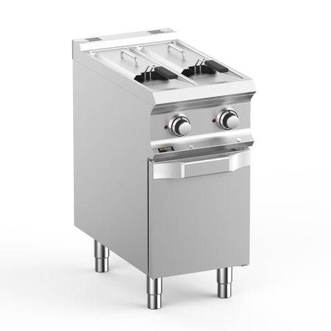 Hobart Ecomax HEFRE74A2V Floorstanding Double Basket 2 x 7 Litre Electirc Fryer, 10.5kW