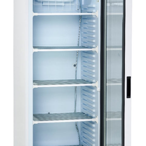 Sterling Pro Green BBVF372-HC Upright Glass Single Door Display Freezer, 382 Litres