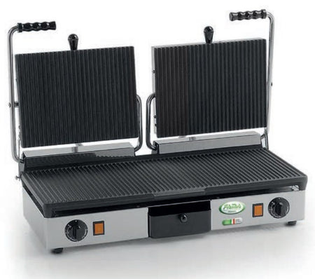 Fama PDR3000 Double Ribbed Panini Grill, 3.5kW