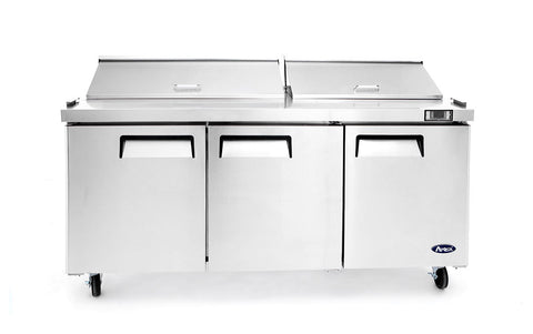 Atosa MSF8304GR 3 Door Heavy Duty Ambient Preparation Counter, 598 Litres