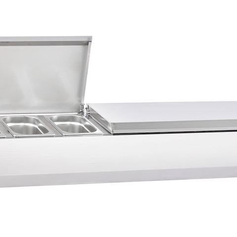 Sterling Pro Cobus SPT1800-330-SS Topping Well with Stainless Steel Lid, 8 x GN1/4