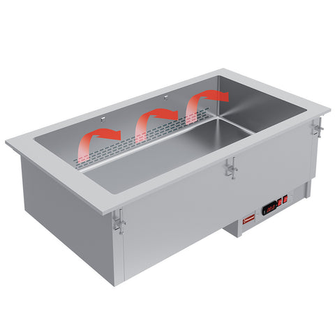 Diamond IN/BX15-PSC Ventilated Element Bain Marie, 4 x 1/1 GN