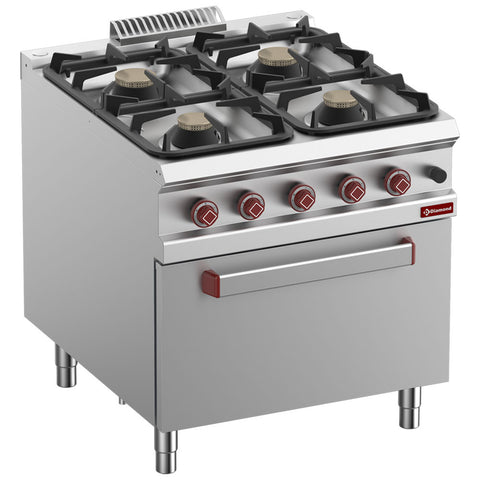 Diamond G9/4BF8-N 4 Burner Gas Range on Gas Oven