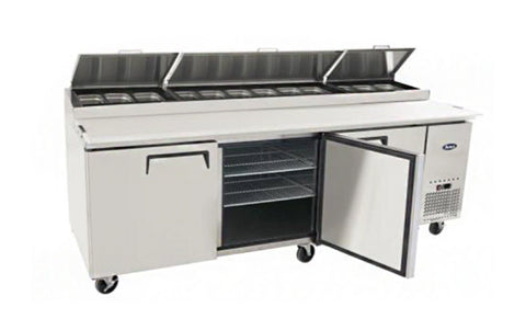 Atosa MPF8203GR 3 Door Refrigerated Preparation Table, 804 Litres