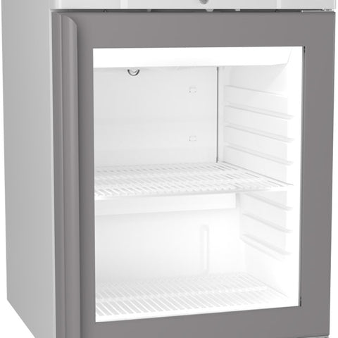 Hoshizaki Compact FG220 L-DR G U Glass Single Door White Undercounter Display Freezer, 123 Litres