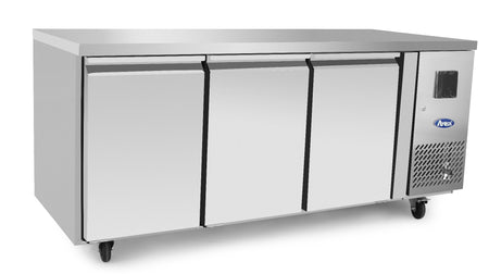 Atosa EPF3432HD 3 Door Heavy Duty Preparation Counter Fridge, 420 Litres