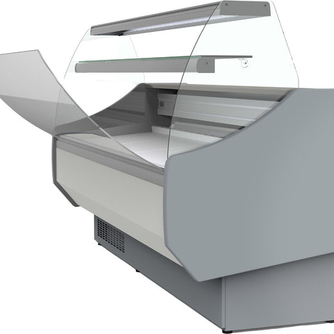 Coreco CVED-8-10-C Curved Glass Serveover, 1055mm