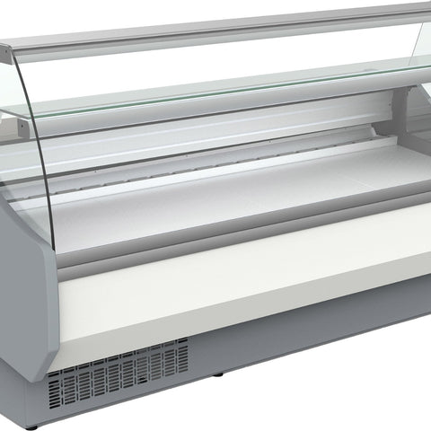 Coreco CVED-8-13-C Curved Glass Serveover, 1305mm