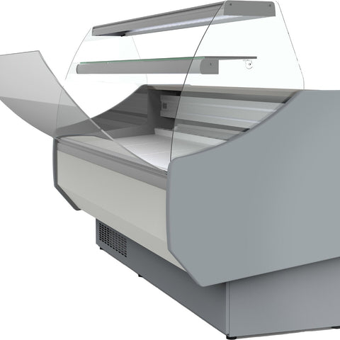 Coreco CVED-8-13-C Curved Glass Serveover, 1305mm