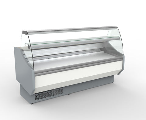 Coreco CVED-8-20-C Curved Glass Serveover, 2025mm