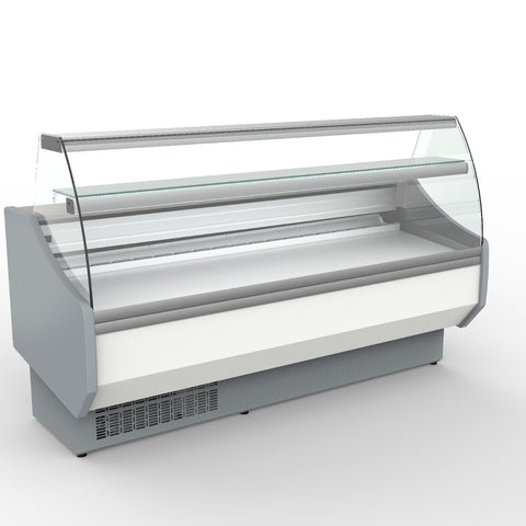 Coreco CVED-8-20-C Curved Glass Serveover, 2025mm