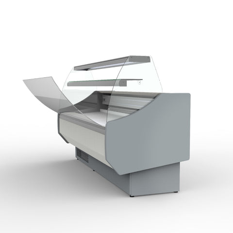 Coreco CVED-8-30-C Curved Glass Serveover, 2995mm