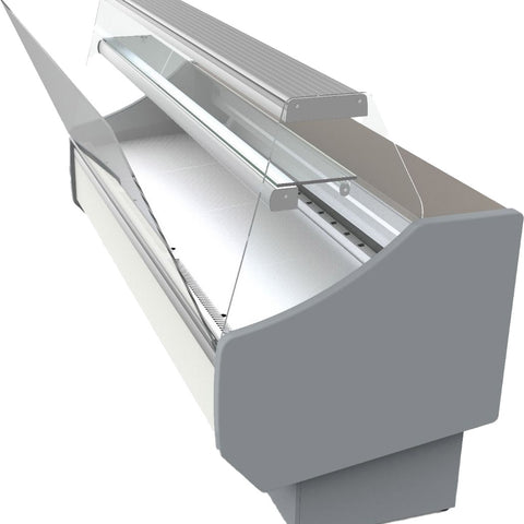 Coreco CVED-8-30-R Flat Glass Serveover, 2995mm