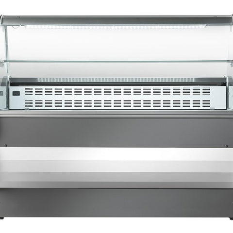 Sterling Pro SALINA80/200VCC Curved Glass Serveover Counter, 2000mm