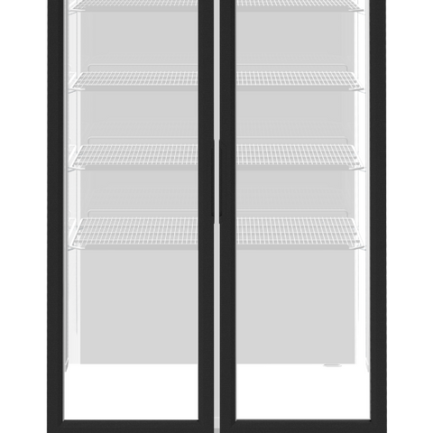 Sterling Pro Green SPD20HG Upright Hinged Double Door Display Chiller, 832 Litres
