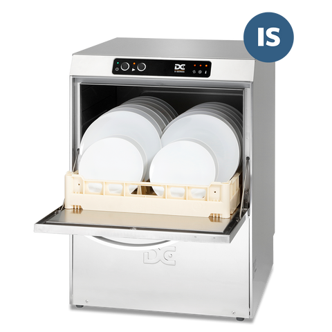 DC SD50IS Standard Range 500mm Basket Frontloading Commercial Dishwasher with Integral Water Softener, 18 Plates