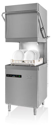 DC SD1000ACPIS Standard Range 500mm Basket Passthrough Dishwasher with Break Tank, Chemical Pumps & Integral Softener - 18 Plates
