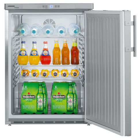 Liebherr FKUv 1660 Single Door Undercounter Stainless Steel Fridge, 141 Litres