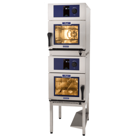 Hobart B2MJ261E-40 Equajet Twin Cavity Duo 6 Level GN 1/1 Combi Oven with Stacking Kit, 12.5kW