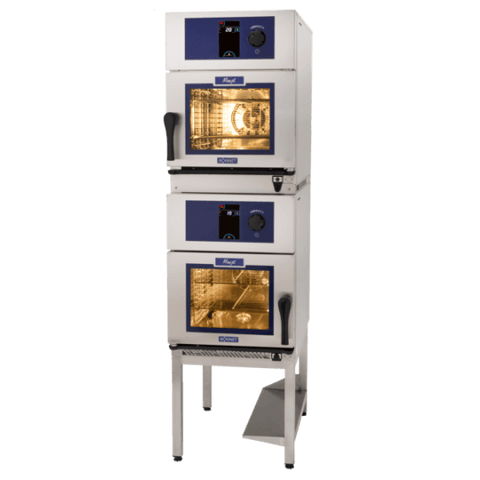 Hobart B2MJ261E-40 Equajet Twin Cavity Duo 6 Level GN 1/1 Combi Oven with Stacking Kit, 12.5kW