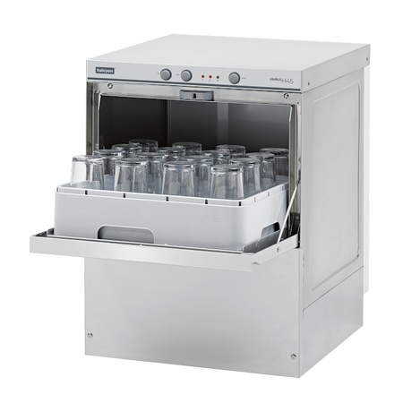 Halcyon Aimka AMH45D  Undercounter Glasswasher 450 x 450mm Basket + Drain Pump
