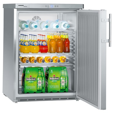 Liebherr FKUv 1660 Single Door Undercounter Stainless Steel Fridge, 141 Litres