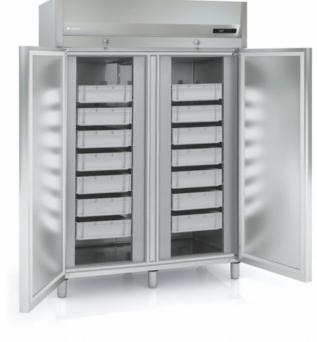 Coreco AP-1002 Double Door Refrigerated Stainless Steel Fish Storage Cabinet, 1404 Litres