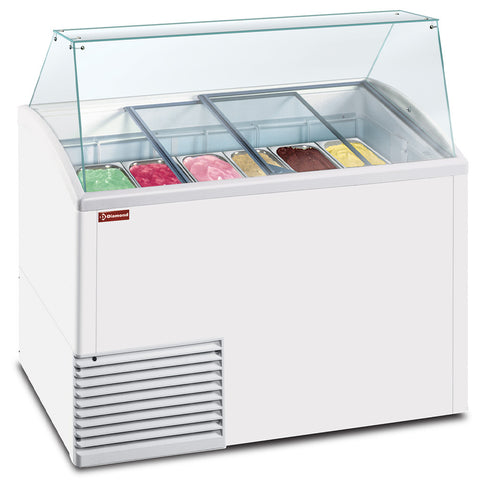Diamond BIG-EXPO/LUX-R2 Ice Cream Display Freezer, 10 GN Trays