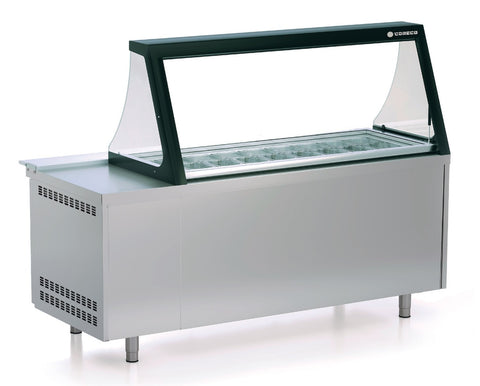 Coreco PC80-200-27-LGL 3 Door Preparation Station with Lift Up Lid, 562 Litres