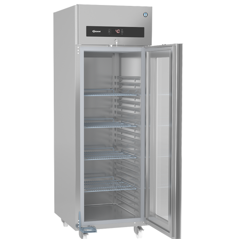 Hoshizaki Premier KG 70 C DR U Glass Single Door Stainless Steel Upright Display Refrigerator, 700 Litres