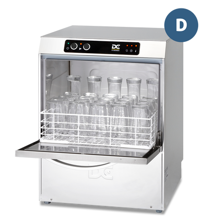 DC SG45D Standard Range 450mm Basket Frontloading Commercial Glasswasher with Drain Pump, 25 Pint Capacity