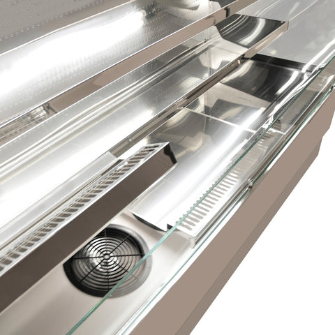 Sterling Pro EVO-SELF-90-SS Stainless Steel Self Service Patisserie Counter, 900mm