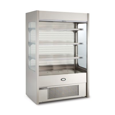 Foster FMSLIM1200NG/18-153 Slimline Multideck with Nightblind and Glass End Panels, 1200mm