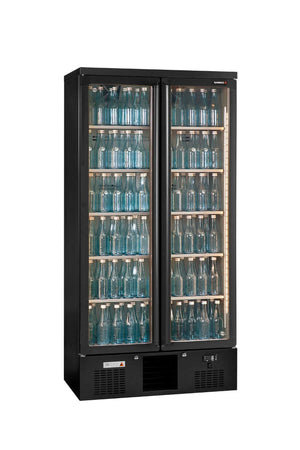 Gamko Maxiglass MG3/500G Maxiglass Hinged Glass Double Door Upright Bottle Cooler, 500 Litres